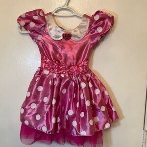 Disney Mini Mouse Pink Polka Dot Dress Costume